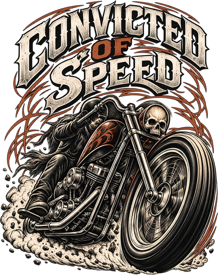 Convicted of Speed — Rust artwork